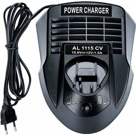 AL1115CV 10.8V 12V 1.5A Chargeur de batterie Lithium-ion Alimentation pour Bosch perceuse/tournevis Li-ion BC430 BC330, 2 607 336 996 BAT411 BAT412A