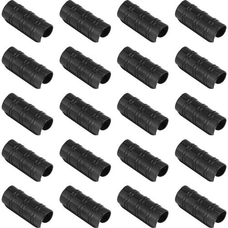 20 pcs Serre Pinces Plante Clips Film Couverture Filet Tunnel Cerceau Clip Jardin Bâtiments Tube Clip Serre Cadre Tuyau Tube Film Clip Pince Connecteur Kit,25mm (1/5)