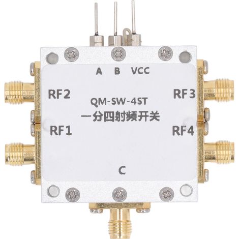 Module de commutation RF 0,1‑6 GHz à isolation élevée, large bande et faibles pertes d'insertion SP4T (1/5)