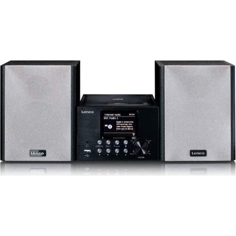 Lenco MC-250 sistema de audio para el hogar Minicadena de música para uso doméstico 24 W Negro (1/5)