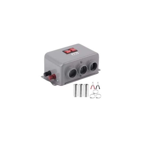 Adatto per riscaldatori per auto a 12V, 600W-800W, riscaldamento rapido a tre fori, mantenimento del calore, sbrinamento, sbrinatore parabrezza, riscaldamento automatico, ventilatore, disappannatore e