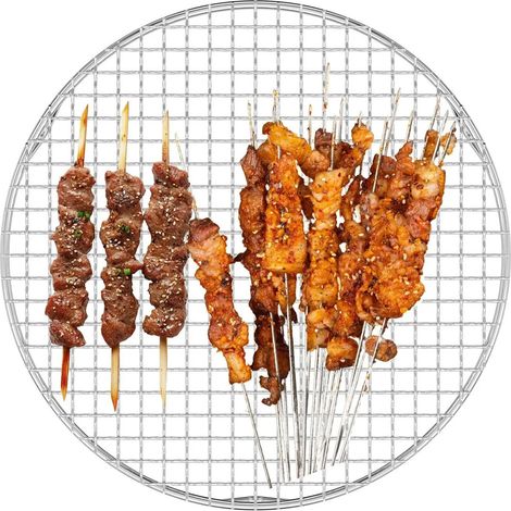 Grille ronde pour barbecue, grille en acier inoxydable (1/5)