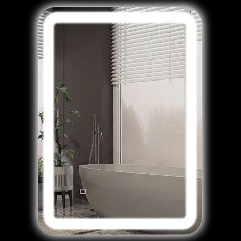 Specchio bagno LED 50 x 70 cm, 3 colori, antiappannamento, IP44 HAVRYA (1/5)