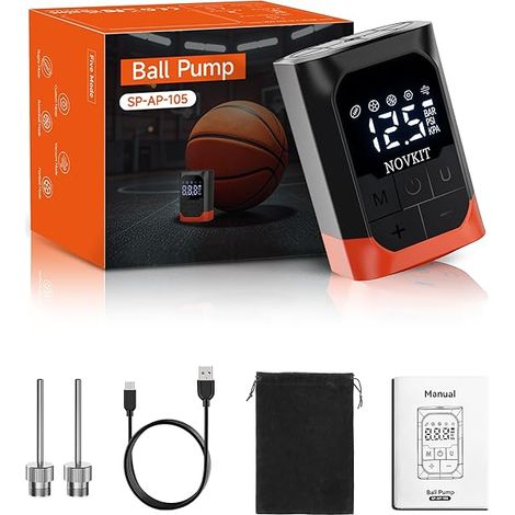 Pompe Électrique Portable Pour Ballons - 6,5 L/min - Capteur de Pression Intégré - Batterie Rechargeable 2600 mAh - Mode Gonflage/Dégonflage - 1 Pièce (1/5)
