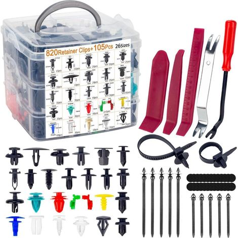 Befestigungsclips Auto Universal Türverkleidung Stoßstange 925PCS (1/5)
