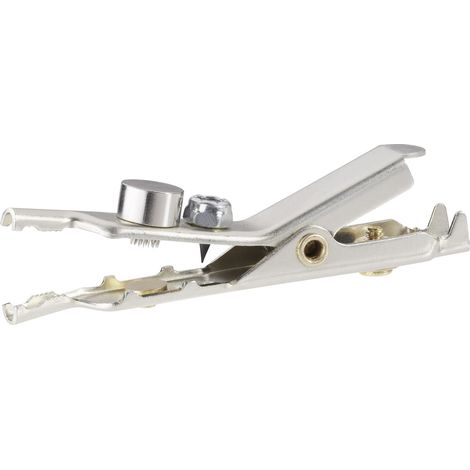 Cliff FCR7911Y Krokodilklemme Silber Klemmbereich max.: 25.4 mm Länge: 68.6 mm 1 St.