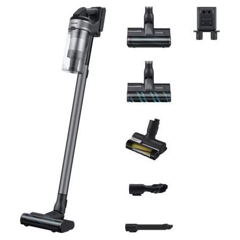 Samsung – Aspirateur balai sans fil 200AW – Autonomie 60 min – Multi cyclonique – Écran LED intégré – Pour tapis et sols durs (1/5)