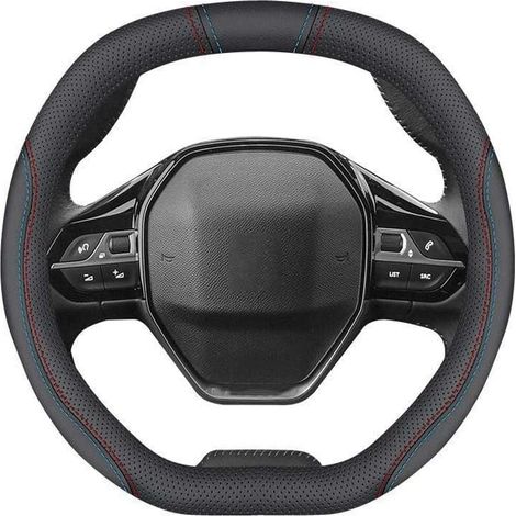 Funda Para Volante - Cuero Sintético Transpirable Antideslizante - Compatible Con Citroen C5 Aircross 2017-2022 - 1 Unidad (1/5)