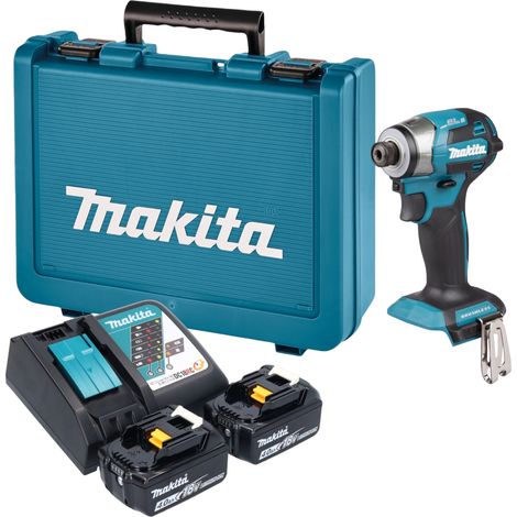 Visseuse à chocs sans fil Makita DTD 173 RME 18 V 180 Nm 1/4" sans balais + 2 batteries 4,0 Ah + chargeur + mallette (1/5)