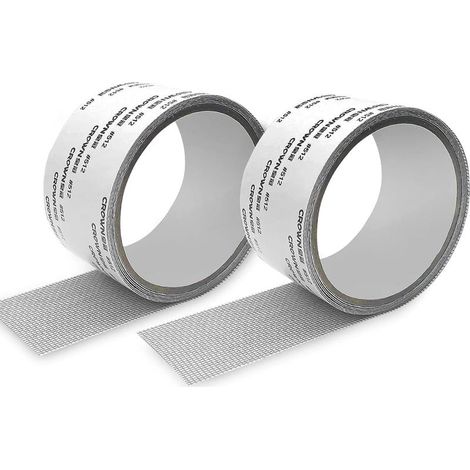 Glasfaser-Klebeband zur Reparatur von Moskitonetzen und Maschenelementen, Moskitonetzrolle mit Premium-Klebstoff, schnelle Reparatur von Rissen (-2 Stück) (1/5)