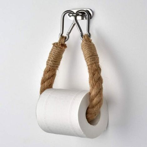 1 Support rouleau papier toilette, acier inoxydable, fixation murale, salle de bain (1/4)