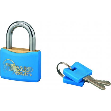 Lucchetto MACH Color 40 mm con arco in acciaio, 2 chiavi – THIRARD