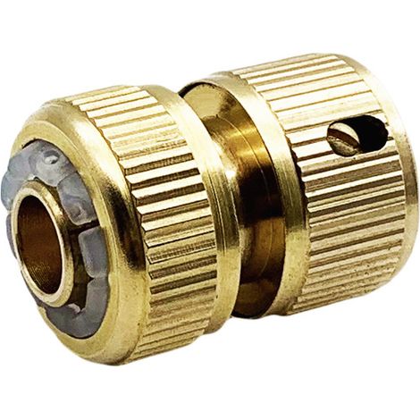 Raccord rapide 1/2 pouces en laiton connecteur tuyau pistolet lavage voiture irrigation (1/3)