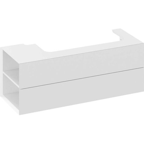 Ravak Lite - Waschtischunterschrank 120x45x43 cm, 2 Schubladen, weiß glänzend X000001879 (1/4)