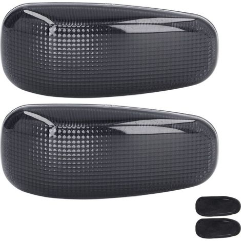 Lente de intermitente lateral con juntas de repuesto, 2 piezas, para DODGE SPRINTER 2500 3500 2003 – 2006, negro -Crezuo (1/4)