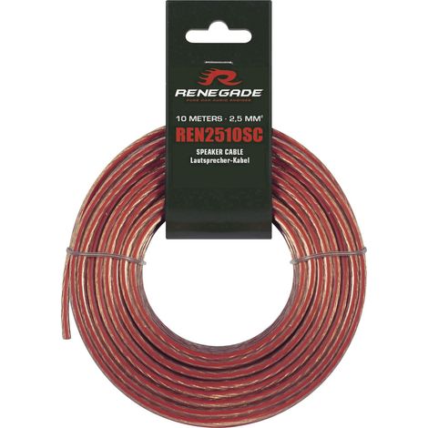 Renegade REN2510SC - Lautsprecherkabel, Querschnitt 2x2,5 mm², Länge 10 m