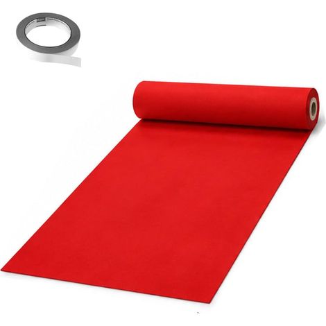 Tapis rouge, 100 x 500 cm, rouge, tapis d'événement, tapis de mariage, tapis d'événement VIP, tapis de premier, tapis de réception, tapis de foire, tapis rouge (1/5)