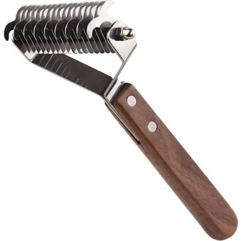 Brosse Chiens Chats,Brosse Anti Poils Animaux,Brosse de Toilettage pour Chiens de Compagnie,Brosse Demelante Chats Peigne (1/4)