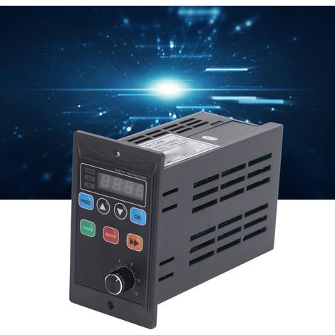 Mini variateur de fréquence pour moteur 120 W, entrée monophasée 176-264 V, sortie triphasée 0-220 V (1/5)