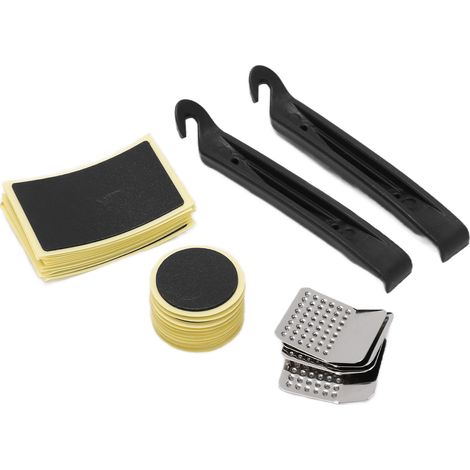 Packung mit 30 selbstklebenden Flicken ohne Klebstoff zur Reparatur von Fahrradreifenpannen. (1/4)