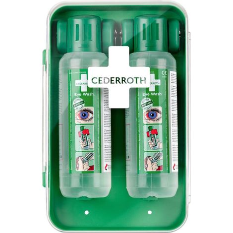 Armadio per il lavaggio degli occhi. 2 x 500 ml