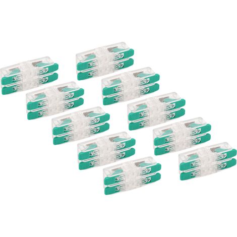 Connecteur électrique 2 entrées 2 sorties, lot de 10, contact cuivre 0,5-6mm², 41A 450V, pour appareils ménagers et installations domestiques. (1/5)