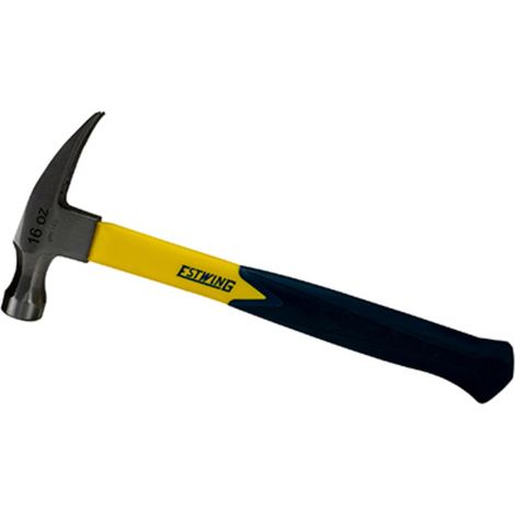 Estwing EMRF16S Sure Strike Straight Claw Hammer with Fibreglass Handle, 16oz/453g