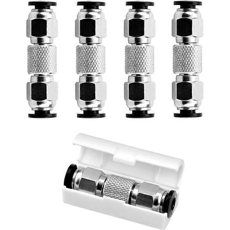 Packung mit 5 PTFE-Schlauchverbindern für pneumatische 3D-Drucker, kompatibel mit Bambu Lab X1, X1C, X1E, P1P und P1S. Einfache Installation (Plug & Play). (1/5)
