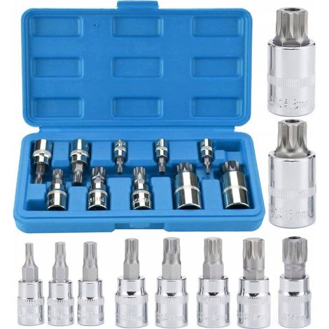 LLAVES DE ENCHUFE DIENTES 1/4 3/8 1/2 M4 M5 M6 M8 M9 M10 M12 M14 M16 M18 XZN (1/5)