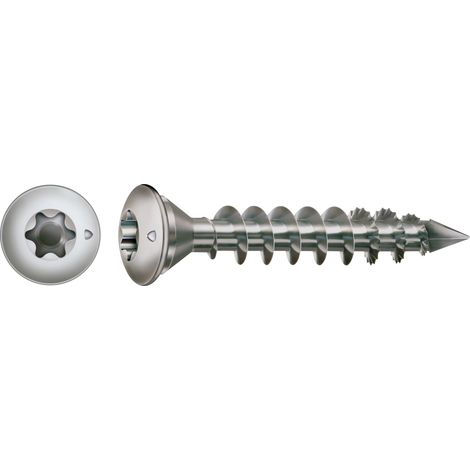 Spax Pfostenschraube 8 x 50 mm Zentrierkopf T-STAR plus Vollgewinde CUT-Spitze Edelstahl rostfreiei 50 Stk (1/5)