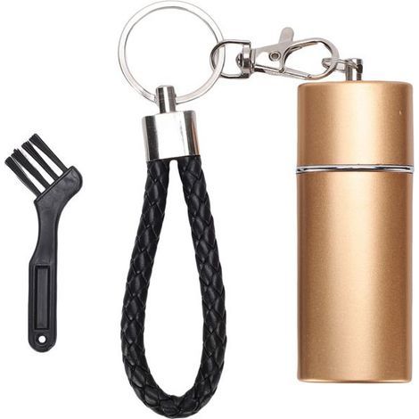BelleRise – Mini-Aufbewahrungsbox – Wasserdichtes Aluminium – Camping & Reisen – Gold (1/5)