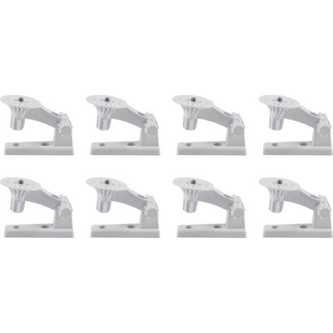 Support mural pour caméra à 8 positions, réglable à 180 degrés, compatible avec les caméras domestiques WiFi de la série Cloud Camera 291 (blanc). (1/5)