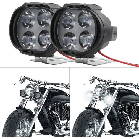 Modifizierter LED-Motorradscheinwerfer, Arbeitsleuchte für Elektrofahrzeuge im Außenbereich, hochleistungsfähiger 4-LED-Scheinwerfer, Außenbeleuchtung (1/5)
