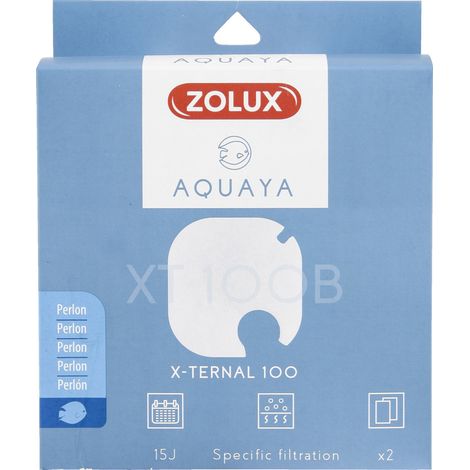 Filtre pour pompe x-ternal 100, filtre XT 100 B perlon x 2. pour aquarium. - zolux