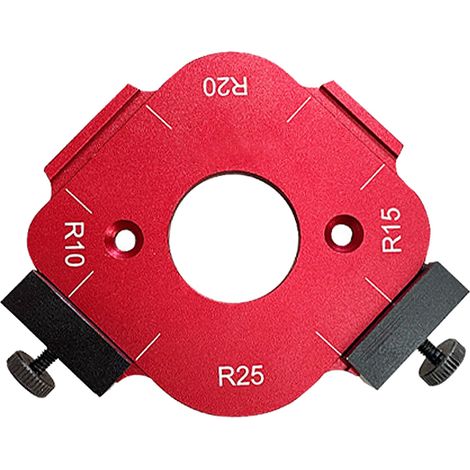 Gabarit de fraisage de rayon 4 en 1 R10 R15 R20 R25, alliage d'aluminium multifonctionnel de précision, localisateur d'angle rapide (1/5)