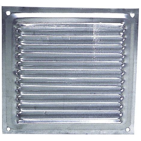 Grille de ventilation à vis 15x15 cm. Aluminium