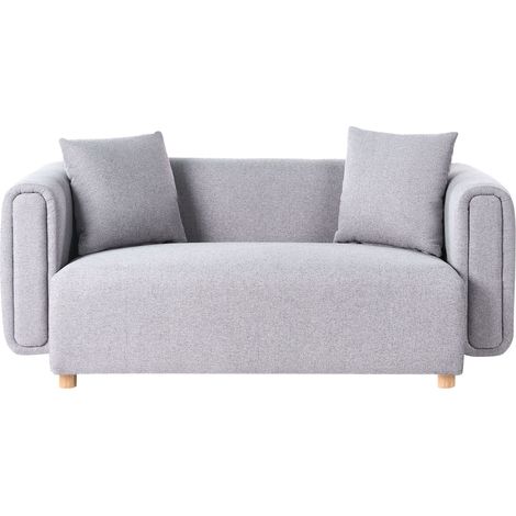 Sofa 2-Sitzer LILLEROD Stoff Grau