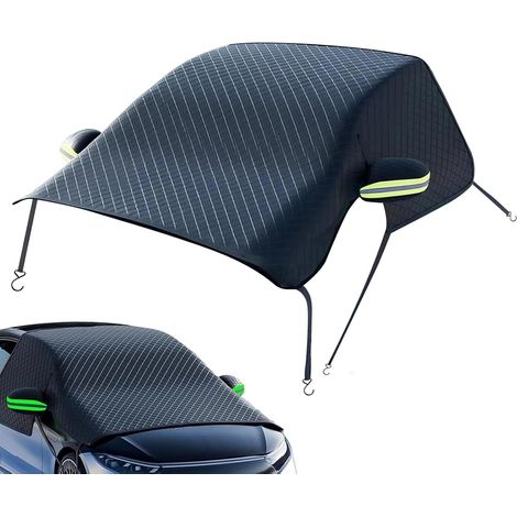Protection Contre la Neige pour Pare-Brise, Housse de Protection Oxford, imperméable, pour Pare-Brise de Voiture, rétroviseur, Accessoire de Protection Contre la Pluie et Le Vent (1/5)