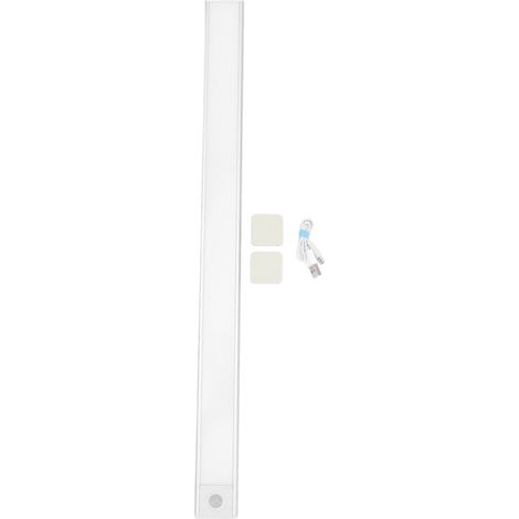 Barre LED placard aimantée Détecteur mouvement 50cm Rechargeable 3 températures Dimmable sans fil pour cuisine dressing (1/5)