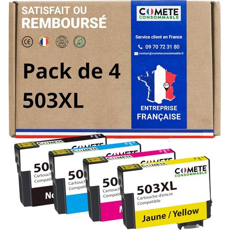 Cartouches d'encre Compatibles avec EPSON 503 503XL - Lot de 4 (1/5)