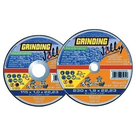 MOLA TAGLIO MULTIF. JOLLY HD MP GRINDING 115X1,6MM (1/2)
