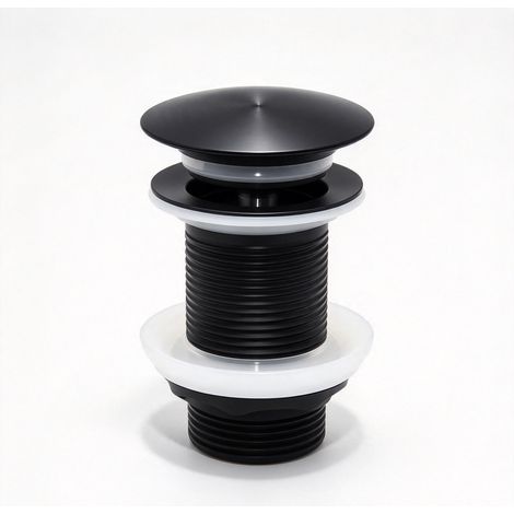 Bonde de Lavabo Universelle sans Trop-Plein – Acier Inoxydable et Laiton Massif – Joints en Silicone à Double Étanchéité – Installation Facile (1/5)