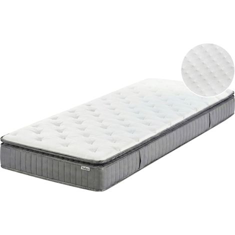 Materasso a molle insacchettate 90 x 200 cm con maniglie imbottitura in Memory Foam rinfrescante duro rivestimento rimovibile 7-Zone Pleasant (1/5)