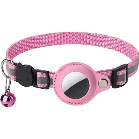 Collier pour animal de compagnie compatible Airtag, support de protection phosphorescent pour traceur GPS (1/5)