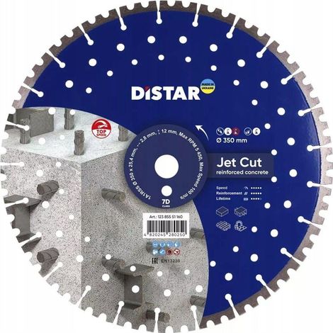 Hoja de diamante milwaukee distar jetcut 350 mm segmentos 12 mm (1/3)