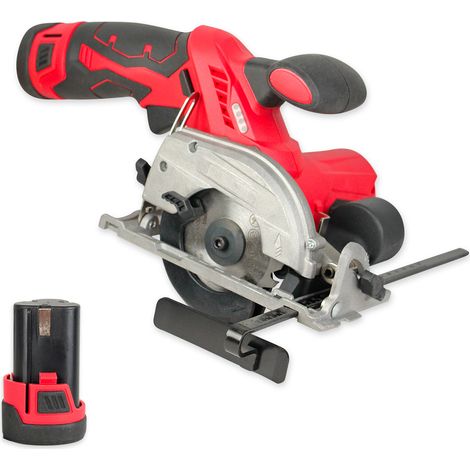 Mini scie circulaire sans fil 12V – Batterie Li-ion 18650 – Profondeur de coupe 26mm – Moteur 1400 tr/min – Compacte et légère