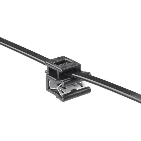 HellermannTyton 156-00661 T50ROSEC5A-PA66WD1 Serre-câble 200 mm 4.60 mm noir Faisceau de câbles en travers du montage, Faisceau de câbles sur le c S15872 (1/3)