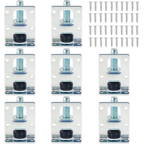 Ahlsen Pieza de niveladores de muebles ajustables para gabinetes, patas niveladoras de alta resistencia, niveladores de muebles de alta resistencia, patas de muebles ajustables para mesas, estantes, g (1/5)