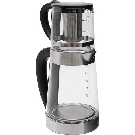 Bouilloire Électrique, Capacité de 2,5L, Inclut une Théière de 1L, Transparent (1/5)