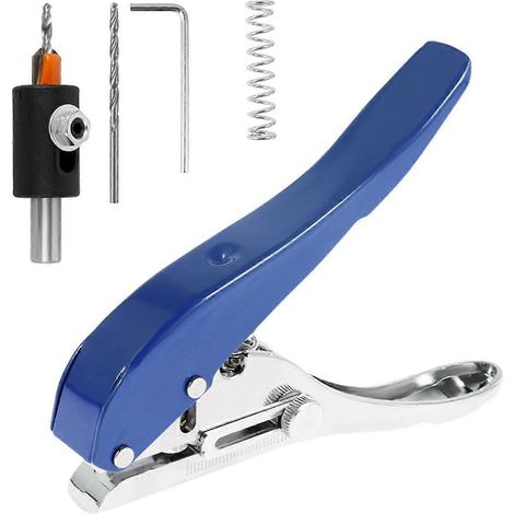 Pince à perforer les chants manuels, outil de perforation de 8 mm pour feuilles de plastique, papier photo, PVC et ABS, pince à trous pour clous (1/4)